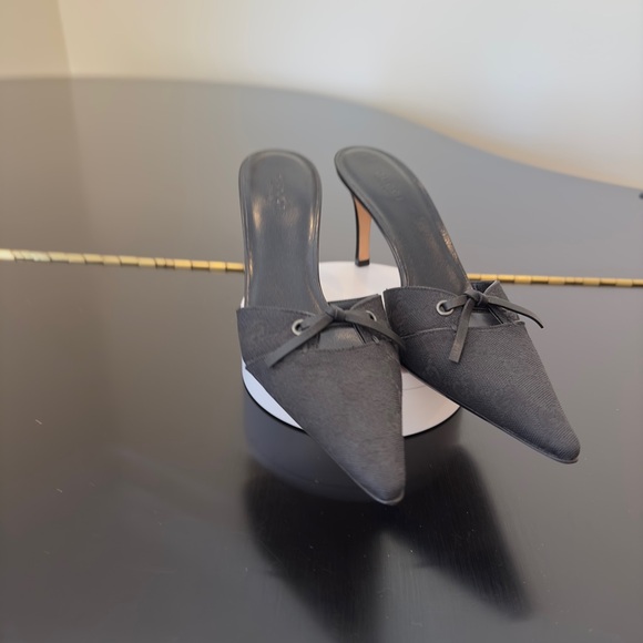 Authentic Vintage Retro Rare Luxury Gucci Black GG Canvas Mule Pumps/Shoes - Picture 10 of 17